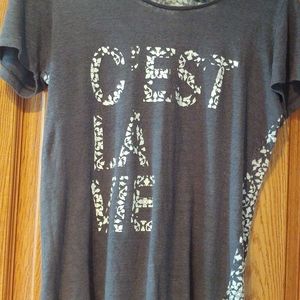 "C'est la vie" in French, Simons, size medium